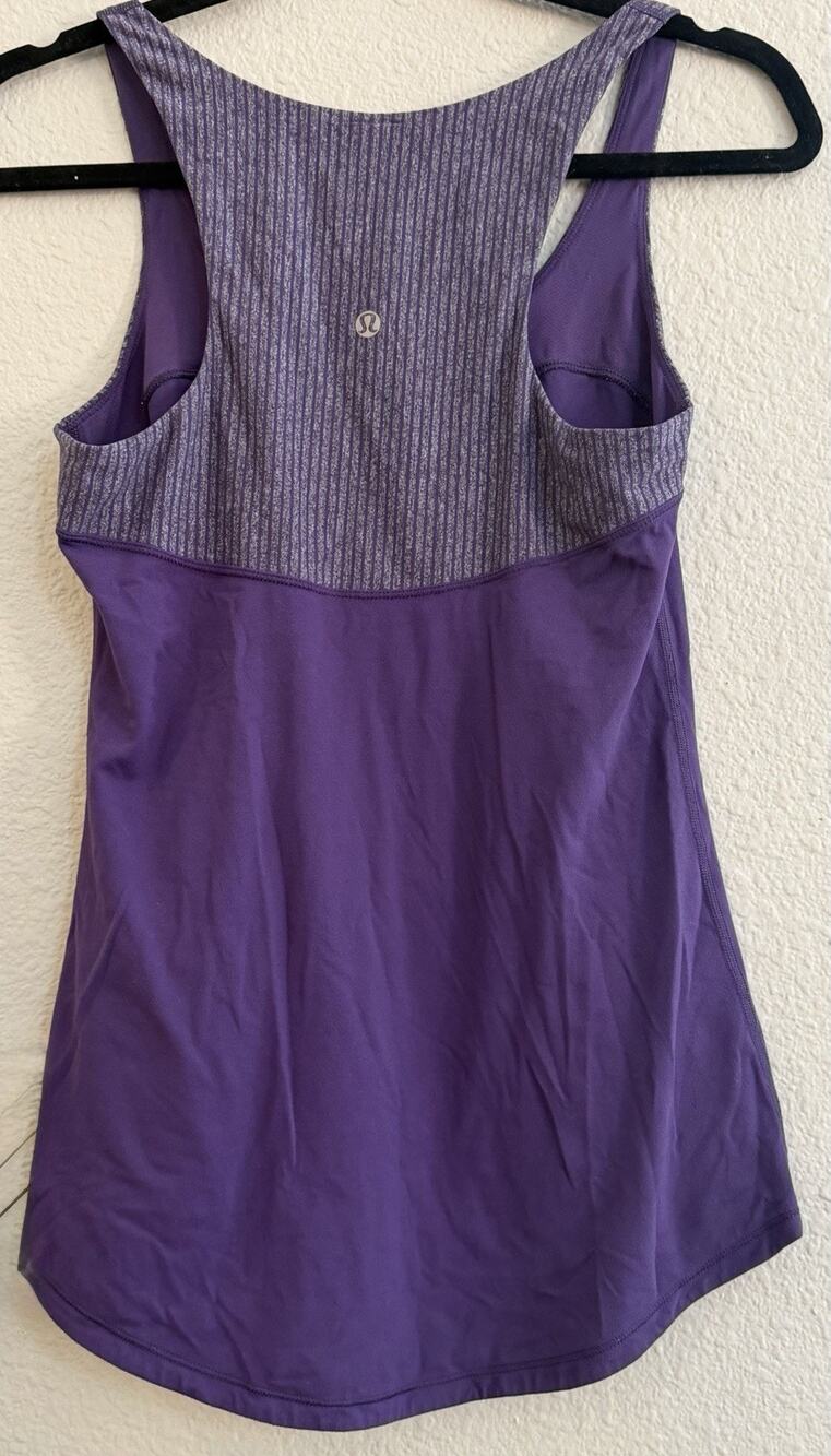 Lululemon Run First Base Tank Top Women’s Purple Size 6